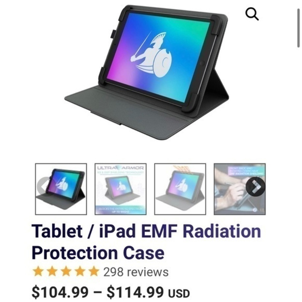 DefenderShield 7"-8" Tablet Radiation Shielding case - EMF Radiation Protection - Picture 8 of 8